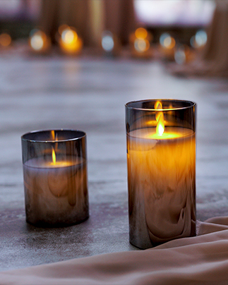 Flameless Glass Candles