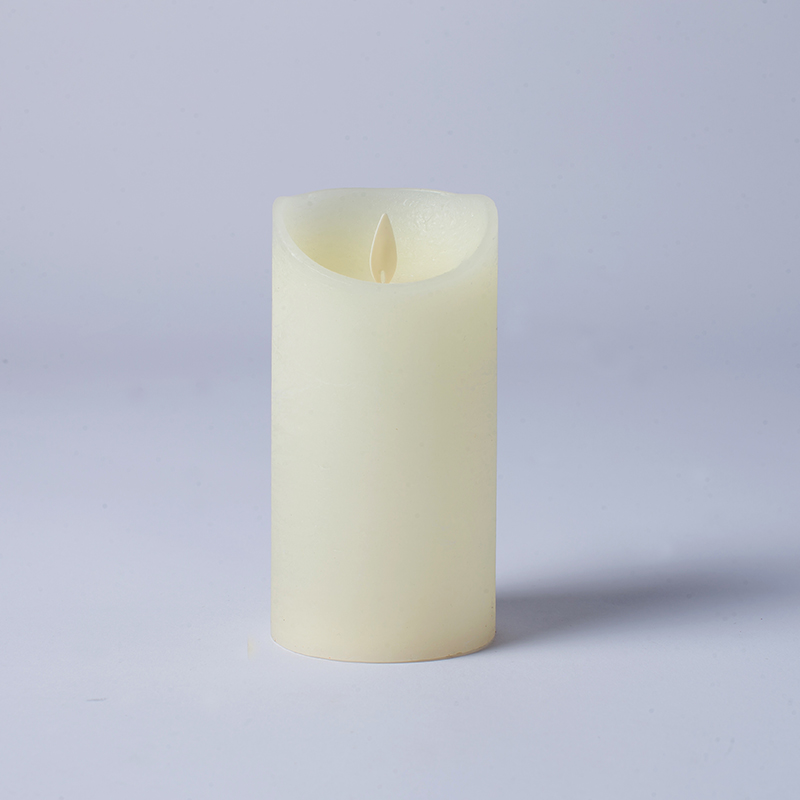 Set of 3 Ivory Real Wax Flameless Candles