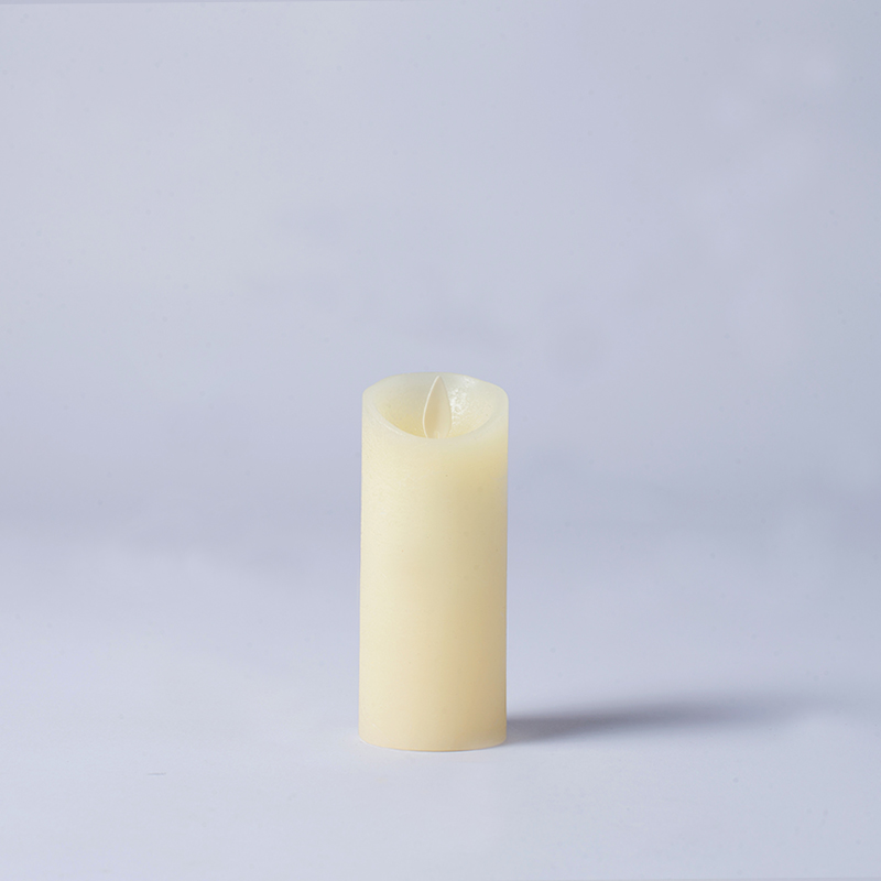 3 Pack Ivory Flickering Flameless Pillar Candles