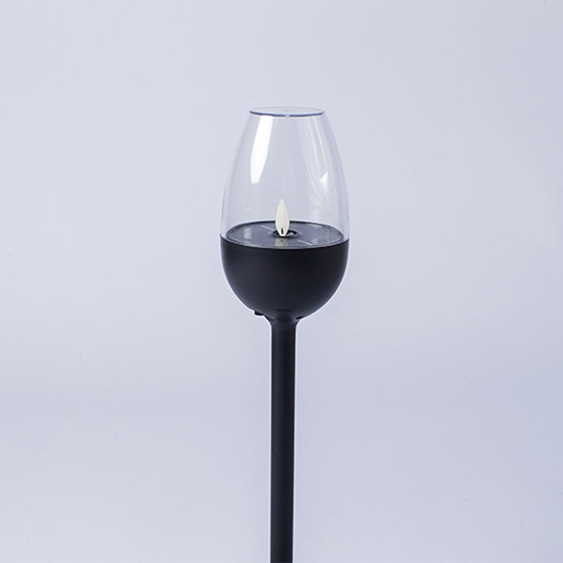 Wine Glass Solar-Powered Flickering Flameless Candle