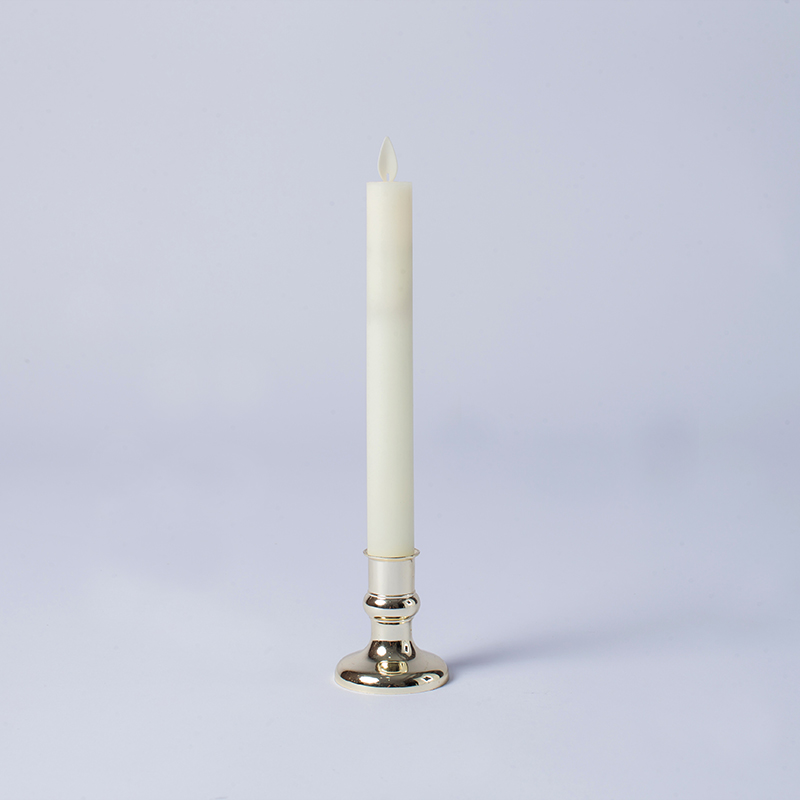 Ivory Flickering Flameless Taper Candles