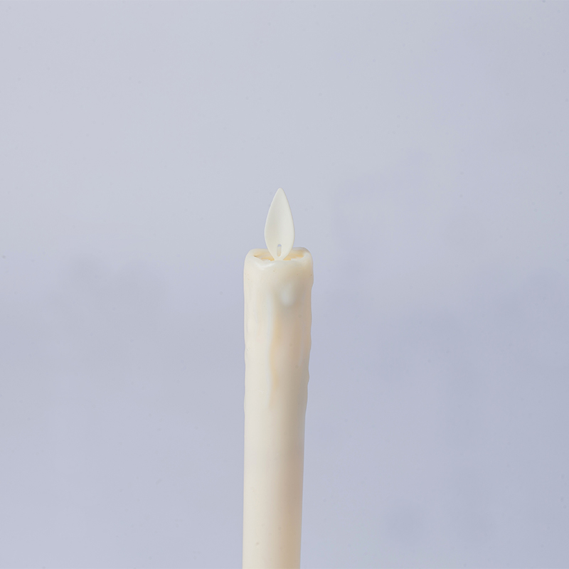 2 Pack Dripping Wax Flameless Taper Candles